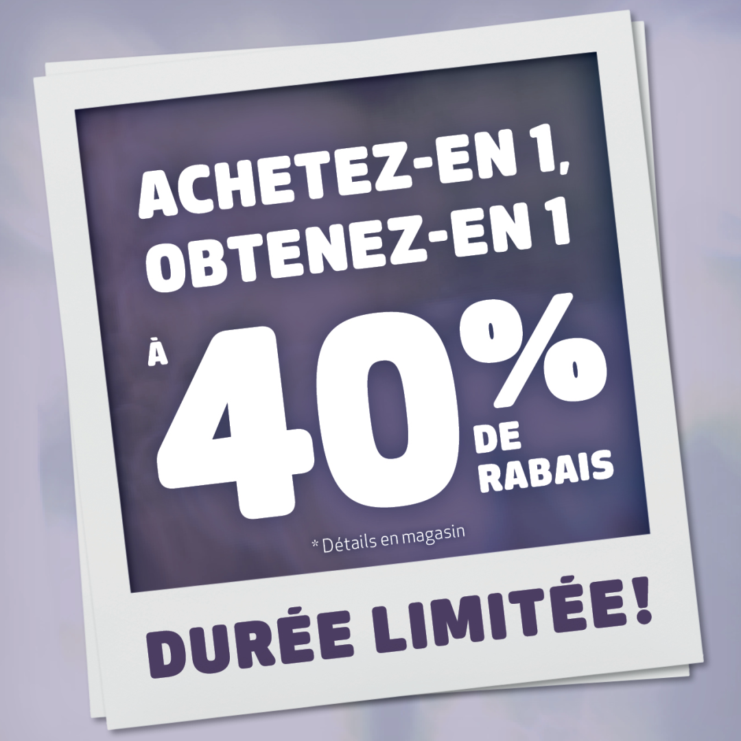 Achetez-en 1, Obtenez-en 1 à 40% de rabais chez GLOBO! icon