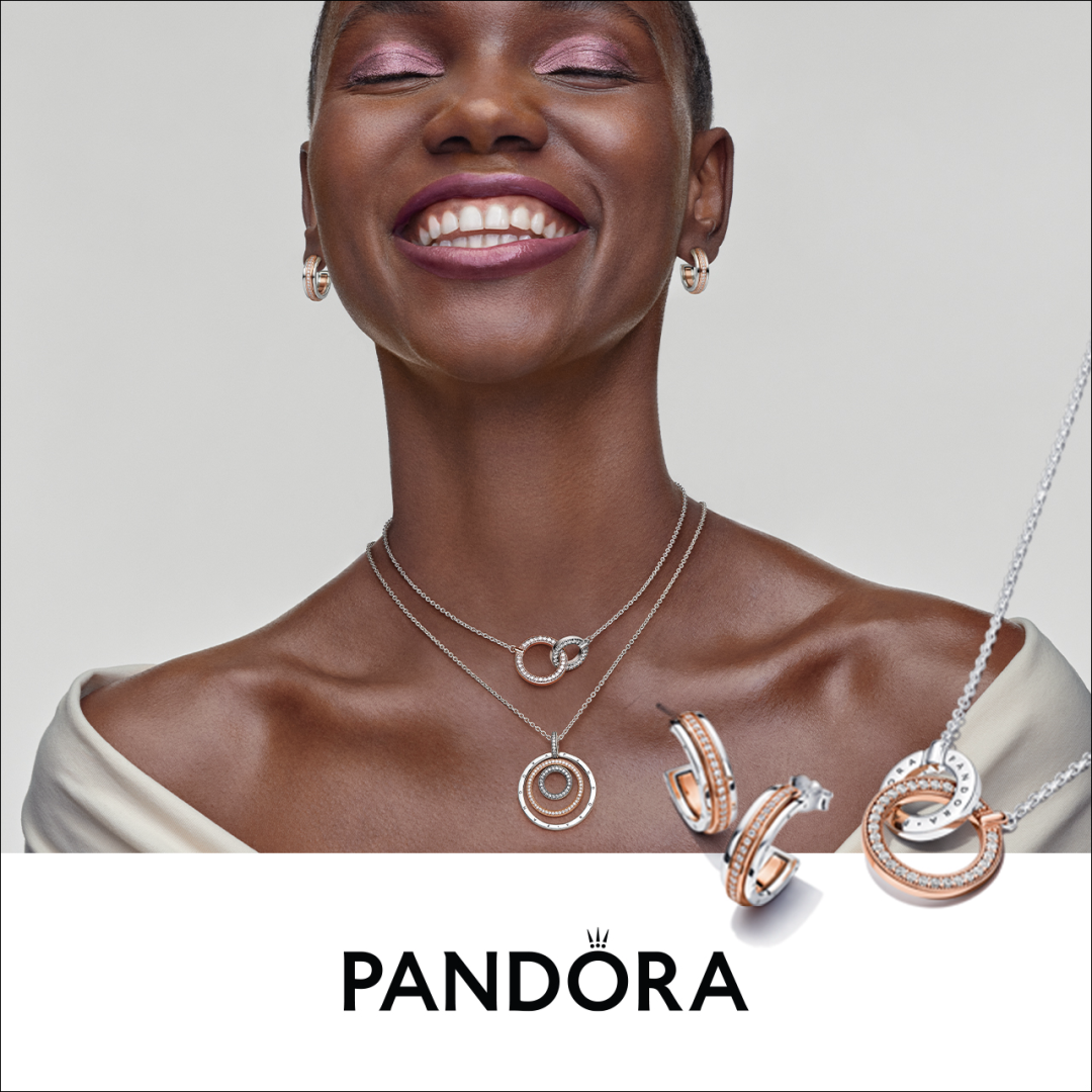 Pandora Signature pièces bicolores à l’amour et la couche. icon