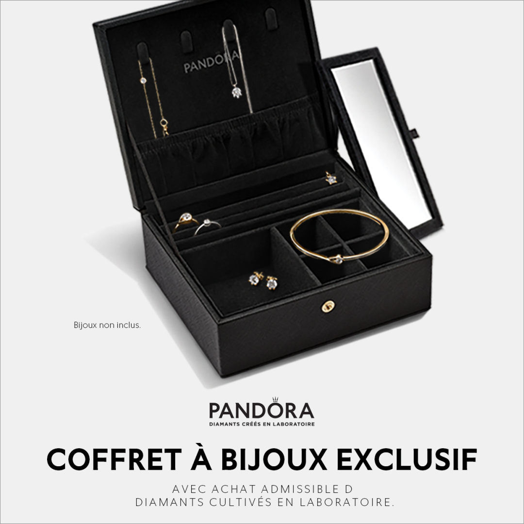 Recevez une boîte à bijoux en édition limitée avec l’achat de diamants cultivés par Pandora Lab icon