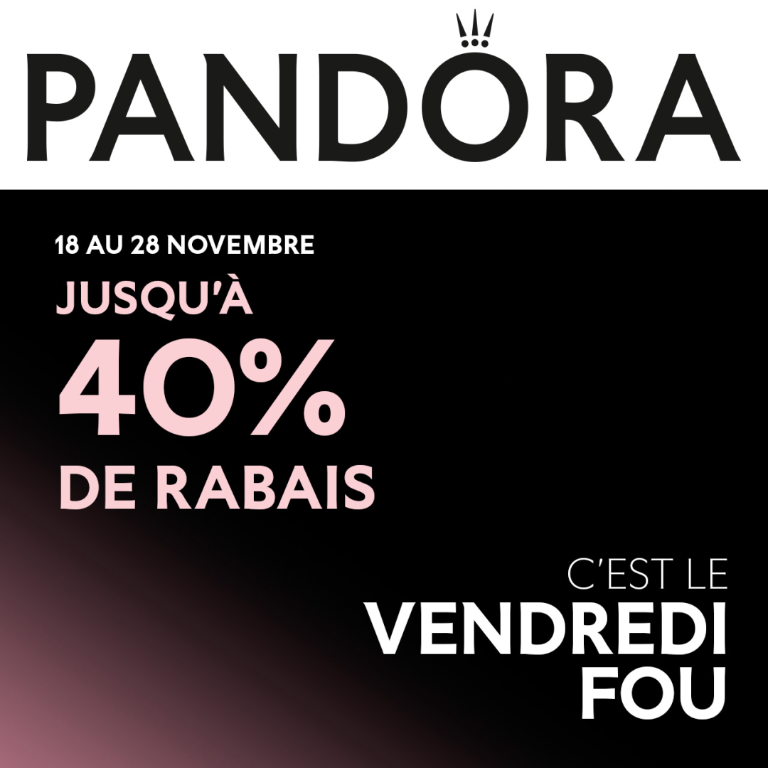 Recevez jusqu’à 40% de sur votre achat Pandora icon
