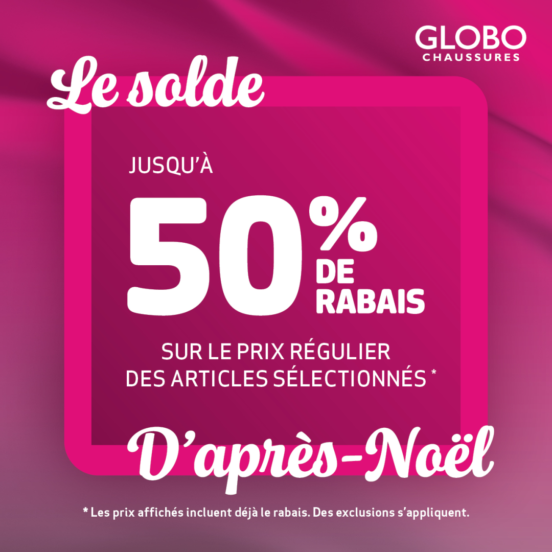 Globo Shoes – LE SOLDE D&rsquo;APRÈS NOÊL est arrivé! icon