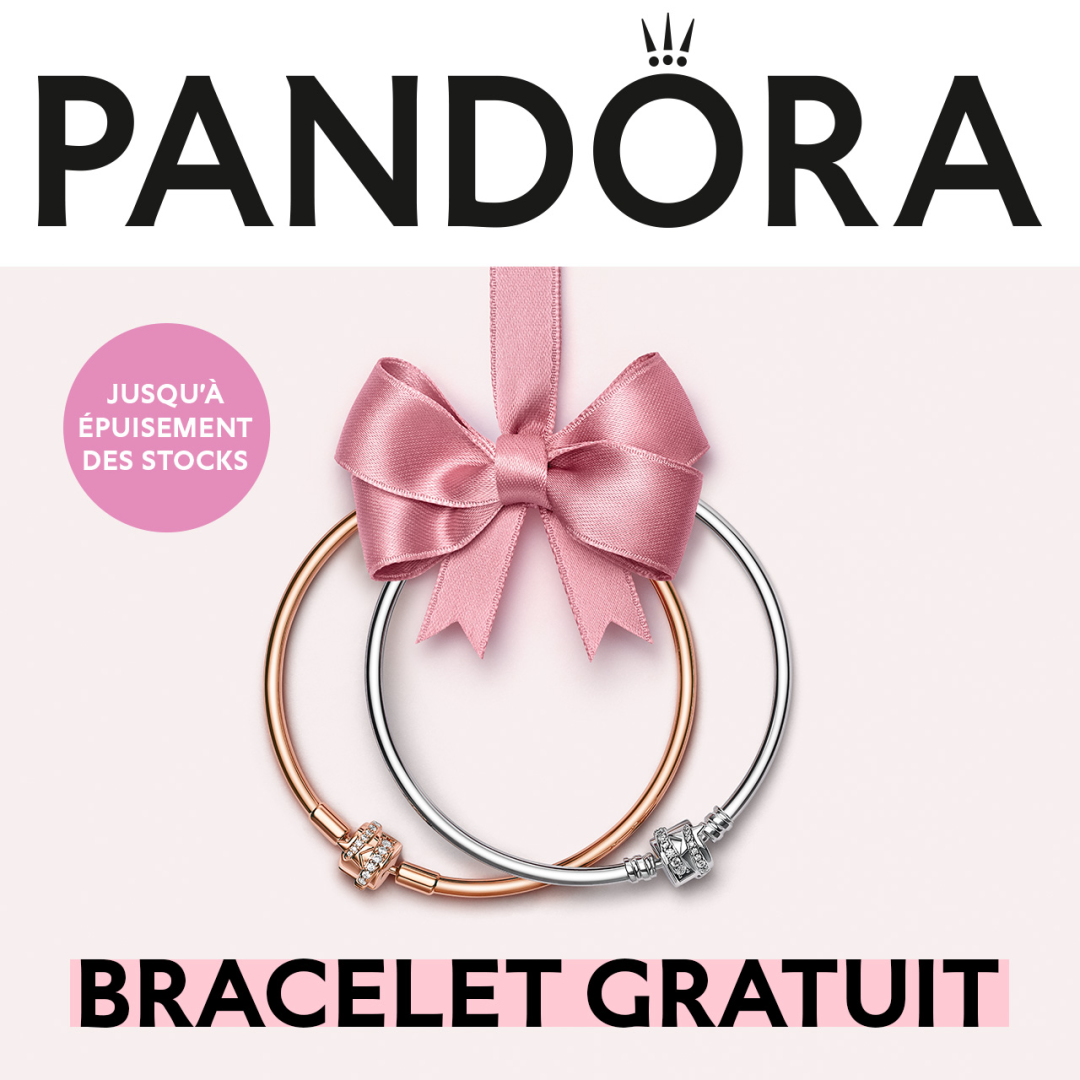Dépensez 150 $ ou plus chez Pandora et recevez un bracelet rigide en argent sterling en éd icon
