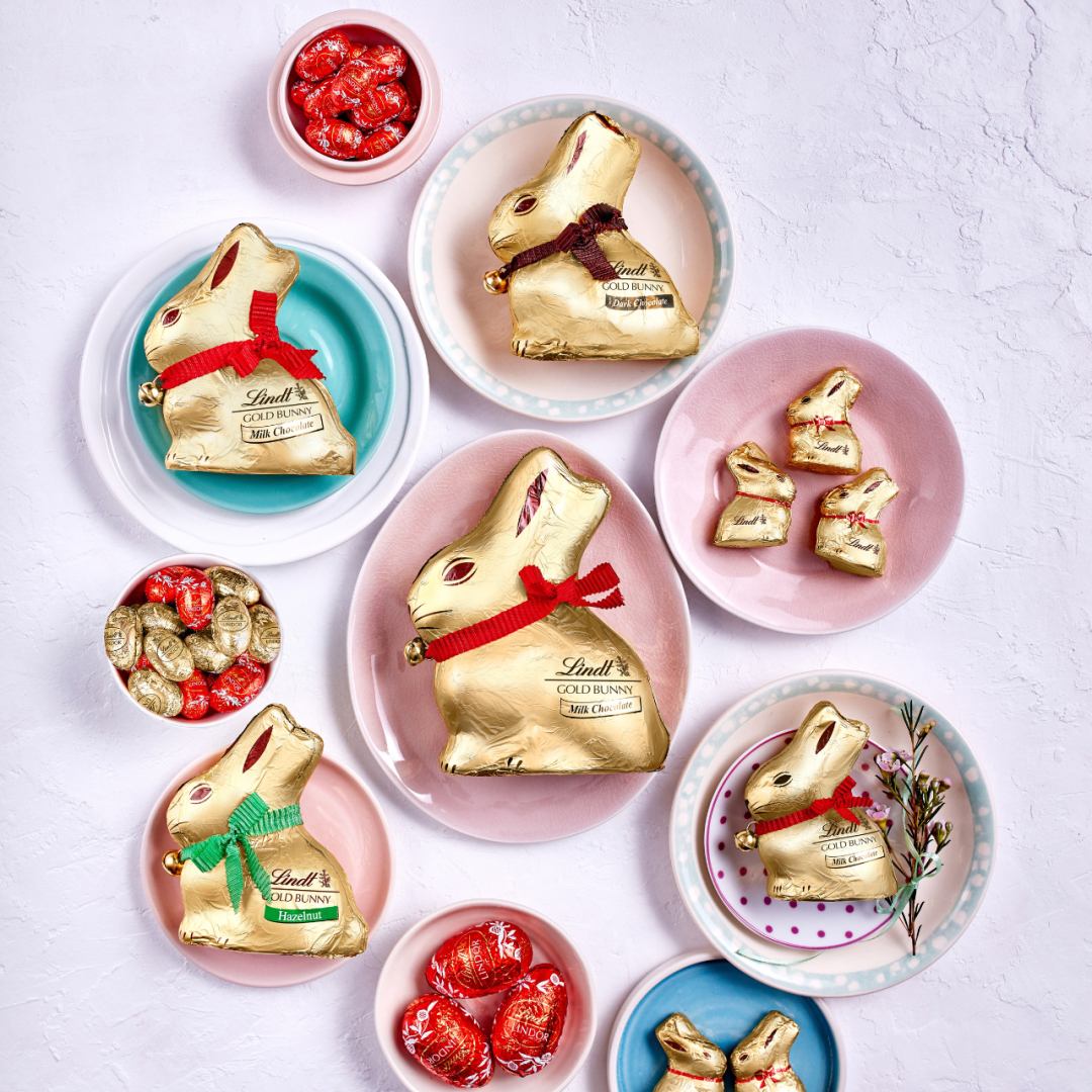 Chocolat Lindt – Assortiment de lapins Lindt GOLD BUNNY et d’œufs en chocolat icon