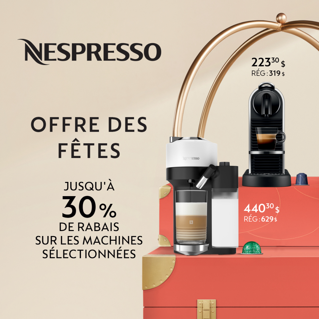 Nespresso CA – Offre machines des fêtes icon