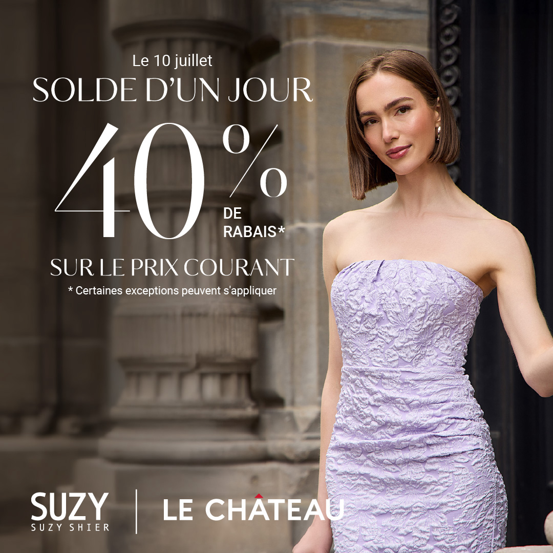 Suzy Shier – SOLDE D’UN JOUR À 40 % DE RABAIS icon