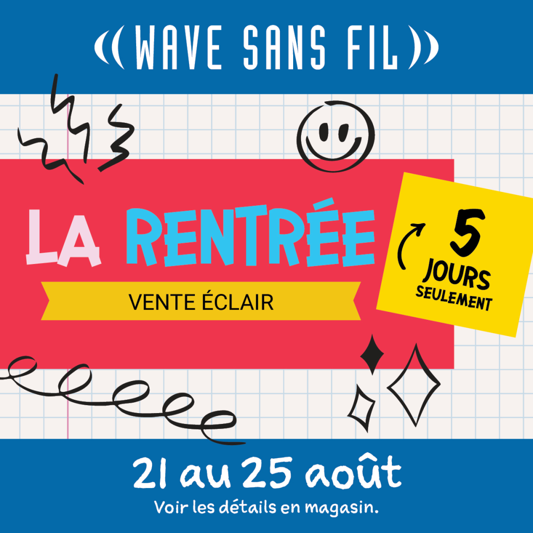 5 JOURS SEULEMENT — La Rentrée Vente Éclair icon
