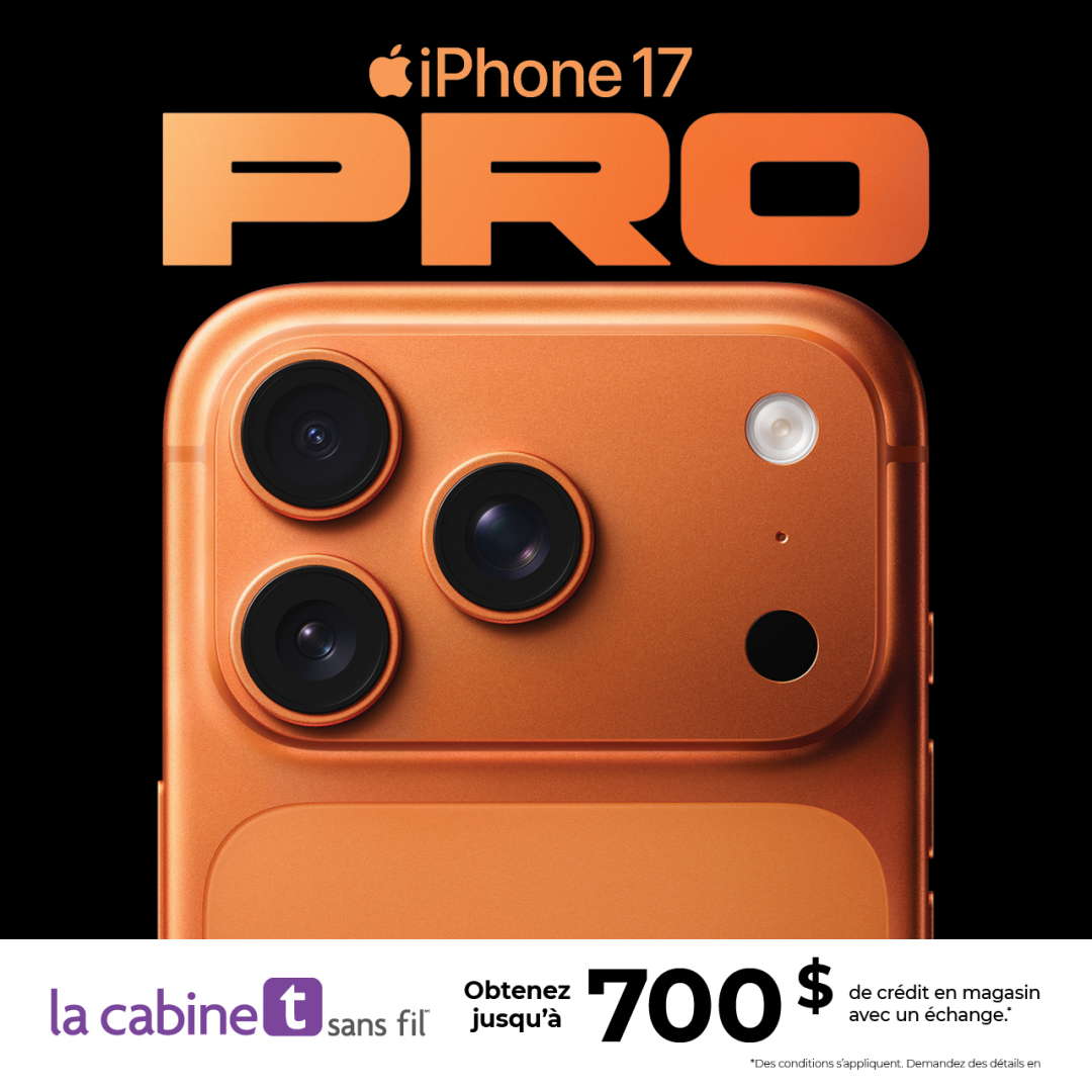 Obtenez jusqu’à 700 $ de crédit en magasin avec un échange sur un nouvel iPhone 17 ou iPhone Air icon