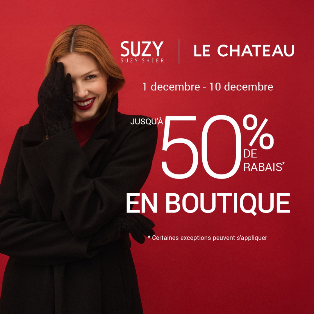 Jusqu&rsquo;à 50 % de rabais en boutique icon