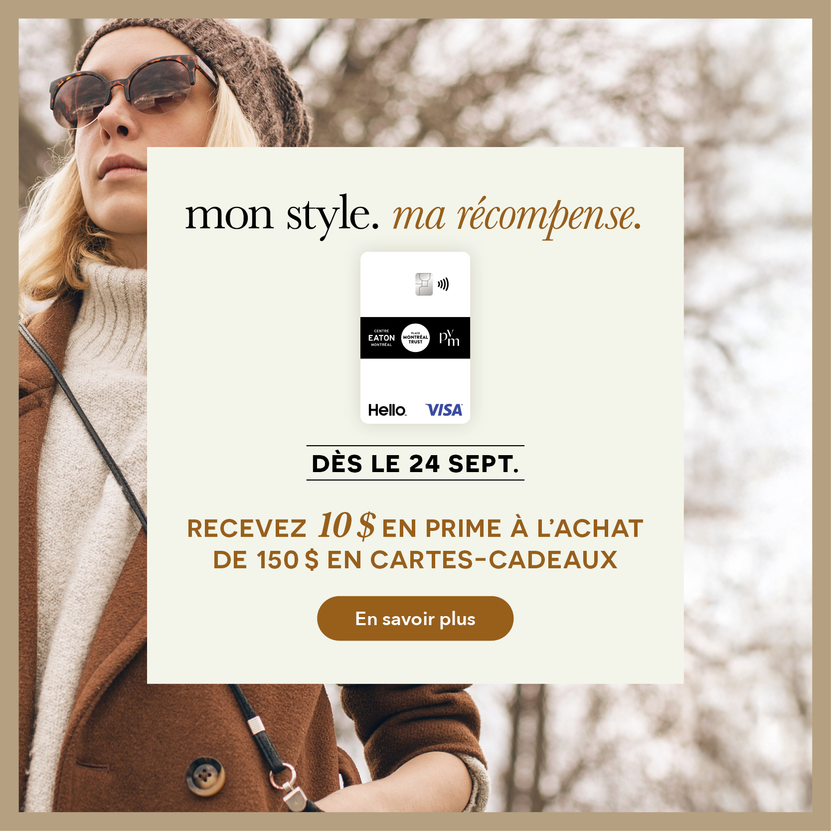 Recevez 10 $ en prime à l'achat de 150 $ en cartes-cadeaux. Dès le 24 sept.